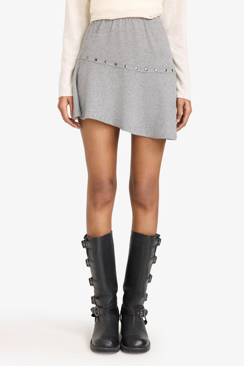 DeFacto Grey Woman A-Line Normal Waist Mini Skirt Casual - Image 4